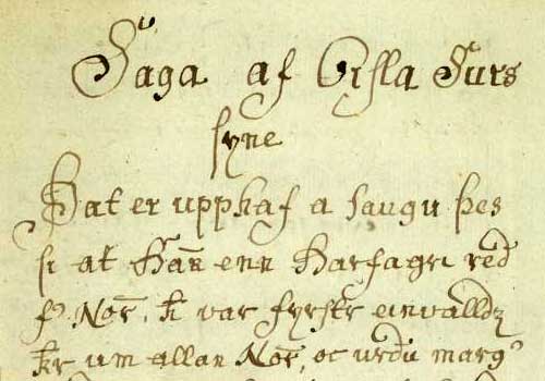 Фрагмент рукописи AM 482 4to [1689-1697]